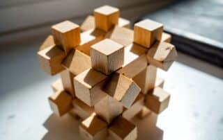 3D wooden block puzzle