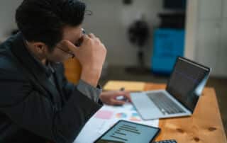 A struggling to understand the money decisions he has made